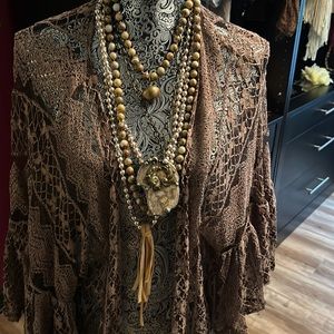 Beautifully Designed Vintage Style Necklace. A piece Of Art. All connected.